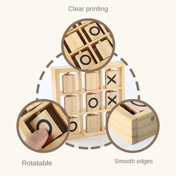 Wooden 3D XO Pussel