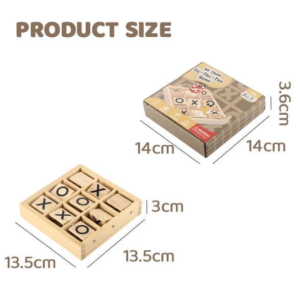 Wooden 3D XO Pussel