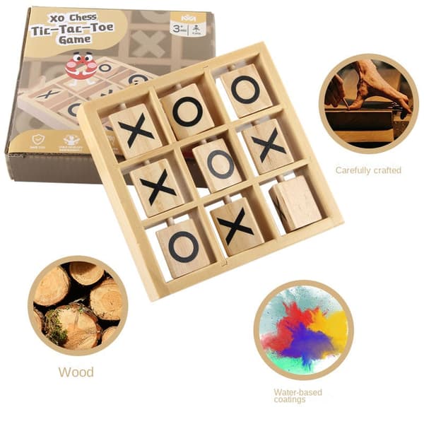 Wooden 3D XO Pussel