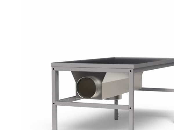 Poistopöytä Kevyt H-kehys 2000x800 mm