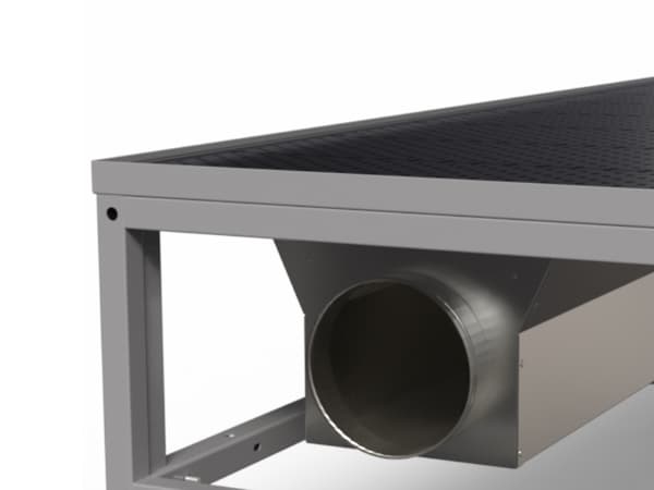 Poistopöytä Kevyt H-kehys 2000x800 mm