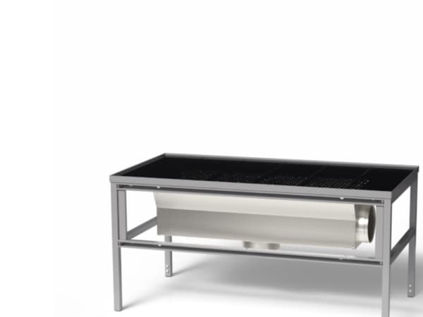 Utsugningsbord Lätt H-stativ 1500x800 mm