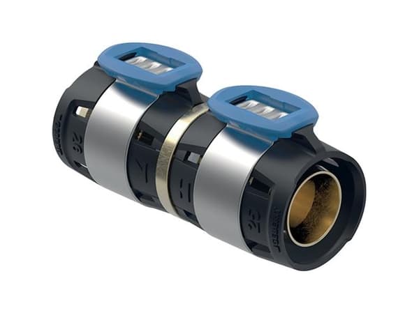 Geberit FlowFit siirtyminen Geberit Meplaan: CuZn21Si3P, d=20mm, d1=20mm
