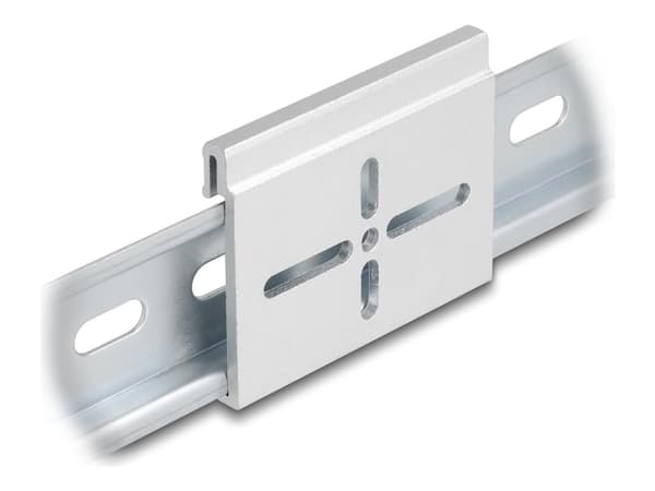 Delockin alumiininen kiinnitysklipsi 60,0 x 47,8 mm:n kattokiskoon hopea