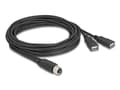 Miniatyrbild 2 av 3: Delock - USB / seriell kabel - 8-stift M12-A (hona) till USB (hona) - 30 V - 1.5 A - 3 m - A-kodad - svart