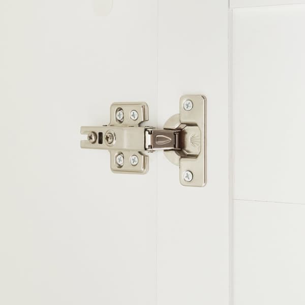 Klädskåp Finning garderob 176x80x52 cm vit [en.casa]