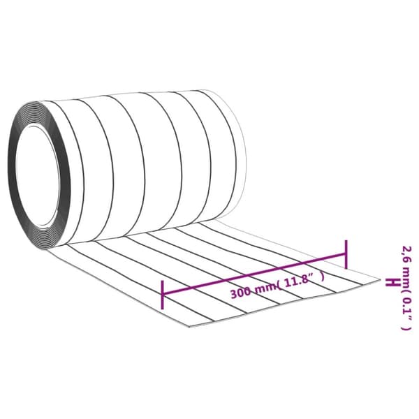 Köldridå transparent 300x2,6 mm 10 m PVC