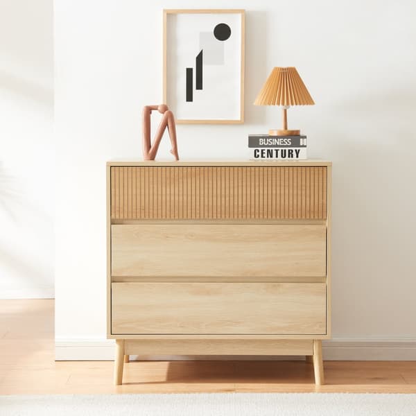 Byrå Landskrona 79,5x80x40 cm ekfärg [en.casa]