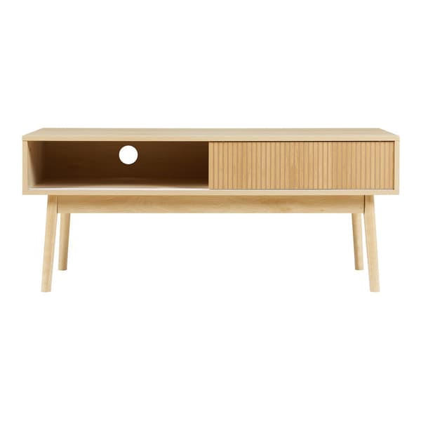 Tv-bänk Landskrona 115x40x48 cm ekfärg [en.casa]