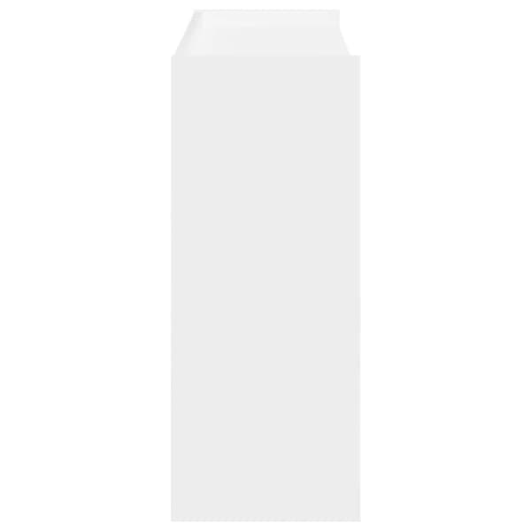 Skohylla vit 80x25x81 cm konstruerat trä
