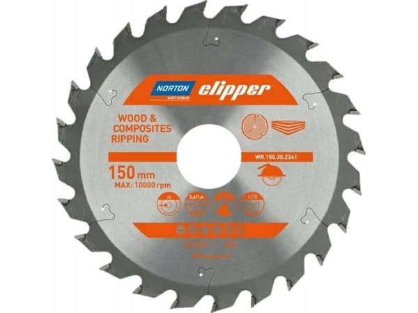 NORTON NORTON MÅLVÄRKTYG 150mm x 30mm x 24z TRÄ OCH KOMPOSITTER ATB (2,6 / 1,6)