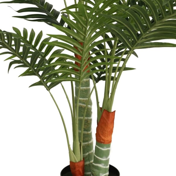 Konstväxt palm med 3 stammar grön 120 cm PP