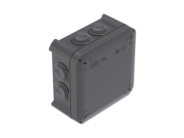 OBO T 60 / BLACK kopplingsdosa, halogenfri