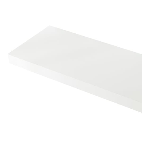 Vägghylla Stranda set om 3 vit 100x20x3,5 cm [en.casa]