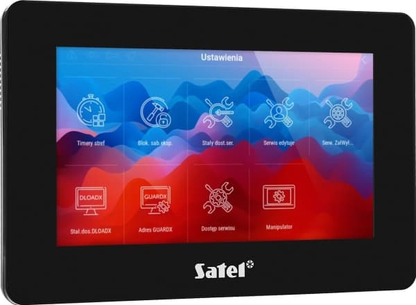 SATEL 7" INT-TSH2R-B kosketusnäytöllinen näppäimistö musta