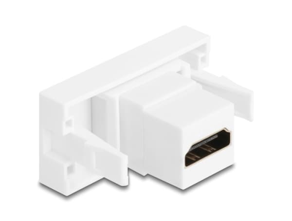 Delock Easy 45 -moduuli HDMI-liitäntä HDMI-liitäntään 4K 60Hz valkoinen (90850)