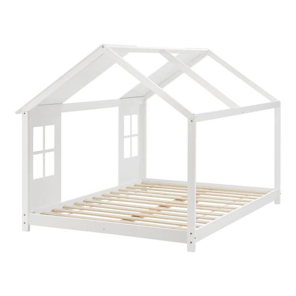 Juniorsäng Tostedt 200x120 cm furu vit [en.casa]