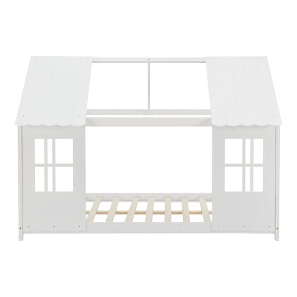 Juniorsäng Tostedt 200x120 cm furu vit [en.casa]