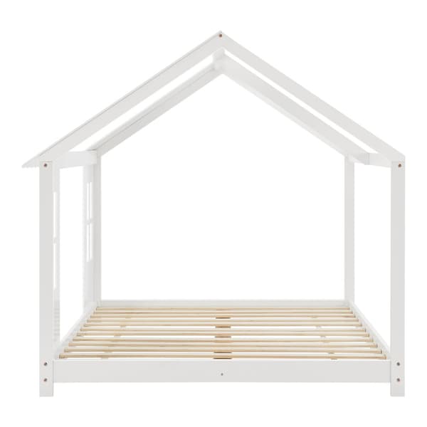 Juniorsäng Tostedt 200x120 cm furu vit [en.casa]