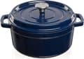 Pikkukuva 2 / 3: Cast iron pot Grand Feu, minimalist design "Casserole" with lid, 4.7l, dark blue color.