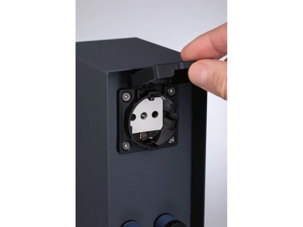 Seinävalaisin Paulmann ulkotilojen tehopylväs RIO 2GN. 24V Plug &amp; Shine + 2GN. 230V IP44 ruostumatonta terästä antrasiittia