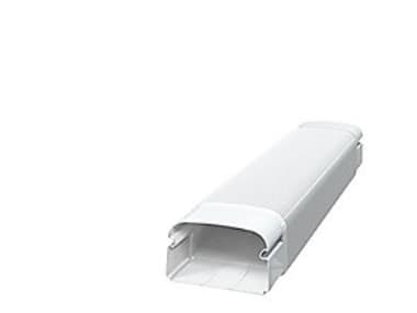 T75 fleksibel kanal - 74x56 mm, Hvid RAL 9010, 520 mm