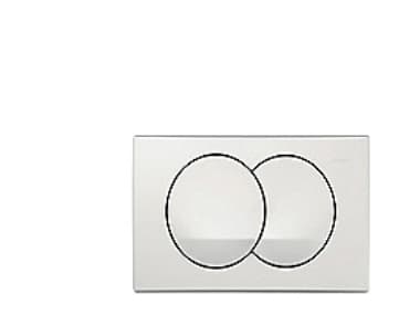 Geberit betj. pl. Delta Zero - til dobbeltskyl: Hvid. Front betjening.