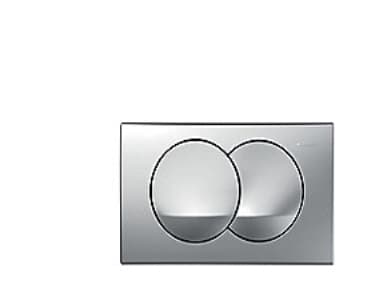 Geberit betj. pl. Delta Zero - til dobbeltskyl: Matforkromet. Front betjening.