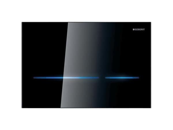 Geberit betj. Sigma80 sort - glas 230V