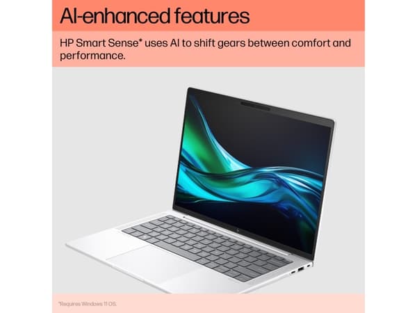 HP EliteBook 1040 14 inch G11 Notebook PC, Intel Core Ultra 7, 35.6 cm (14"), 2880 x 1800 pixels, 32 GB, 1 TB, Windows 11 Pro