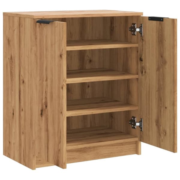 Skoskåp artisian ek 59x35x70 cm konstruerat trä