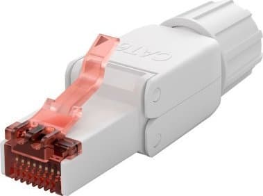 CAT 6 oskärmad RJ45-kontakt UTP, för verktygslös montering