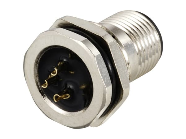 TRU COMPONENTS TC-12833200 Infälld anslutning för sensor/ställdon M12 Stiftnummer (RJ): 3 1 del