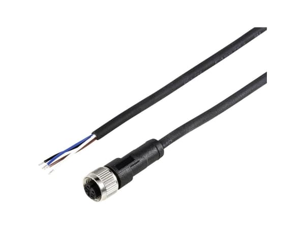 TRU COMPONENTS TC-12833224 Anturin / toimilaitteen liitäntäkaapeli M12 Napaluku (RJ): 4 Kytkin, suora 10 m 1 kpl 1 kpl