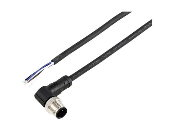 TRU COMPONENTS TC-12833020 Anslutningskabel för sensor/ställdon M12 Polnummer (RJ): 4 Stickpropp, vinklad 10 m 1 st