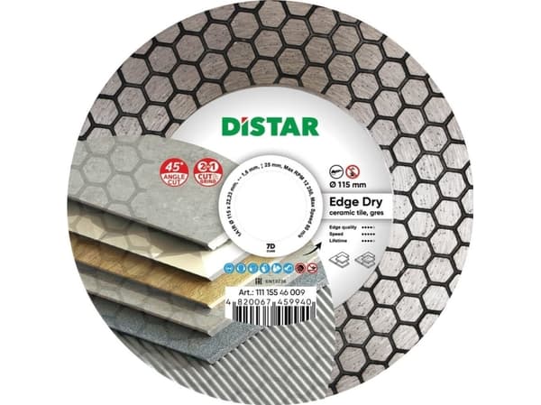 Distar diamantkapskiva 1A1R 115 Edge Dry