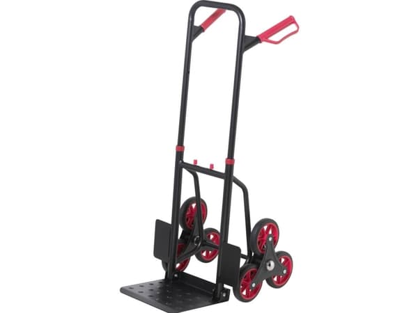 TOOLCRAFT TO-9650166 Trappevogn sammenklappelig, justerbar i højden Stål Bæreevne (max.): 150 kg