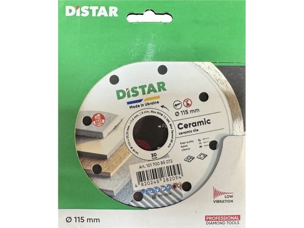 DISTAR CERAMIC DIAMOND TARGET 115 x 1,4 x 8 x 22,23 mm