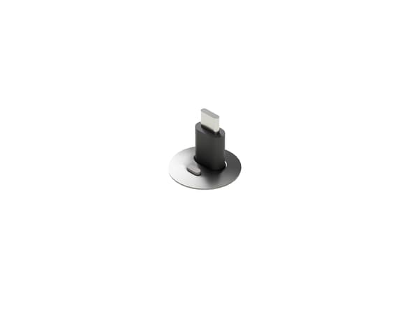 Ochno O-POS-LED-AL-1, USB C, Gjuten aluminium, Grå, LED, Status, 41 g, 1 styck