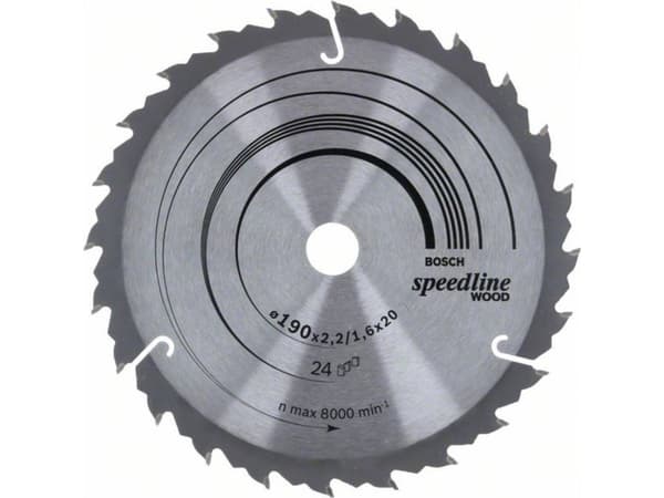 Bosch RUNDSAVKLINGE SPEEDLINE WOOD 190X20MM24T