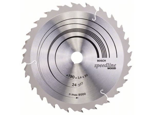 Bosch RUNDSAVKLINGE SPEEDLINE WOOD 190X20MM24T