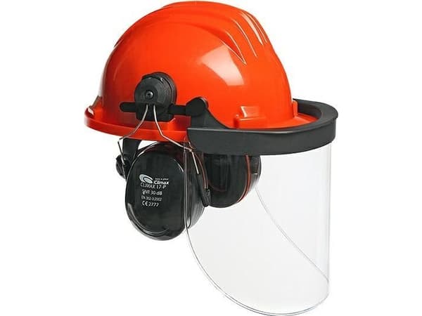 Climax CLIMAX PROTECTIVE HELMET WITH FACE SHIELD AND EARMUFFS 437-I