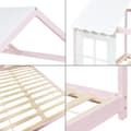 Miniatyrbild 7 av 7: Juniorsäng Tostedt 200x140 cm furu vit rosa [en.casa]
