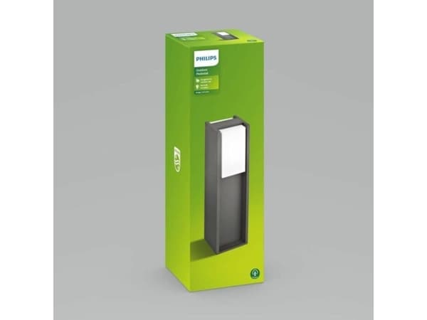 Philips EcoMoods 8719514385825, Utomhus pelar-/stolpbelysning, Antracit, Gjuten aluminium, IP44, Trädgård, I Antracit