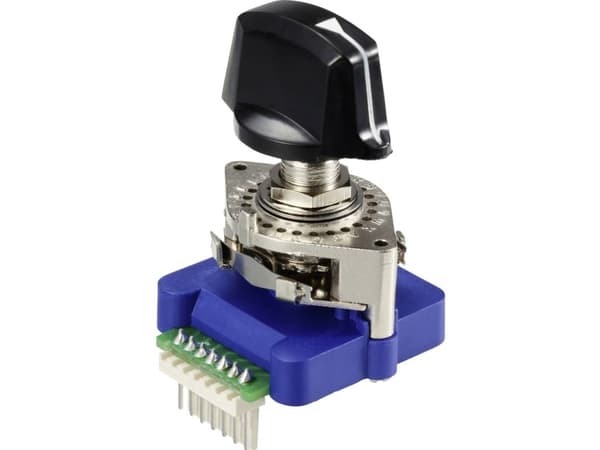 TRU COMPONENTS TC-12830248 Drejekontakt 5 V/DC, 25 V/AC, 50 V/AC 0.5 A 1 x 30 ° 1 stk