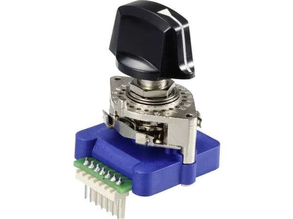 TRU COMPONENTS TC-12830252 Drejekontakt 5 V/DC, 25 V/AC, 50 V/AC 0.5 A 1 x 30 ° 1 stk