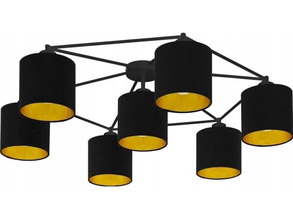 EGLO STAITI, 7 lampor, E27, Svart Svart