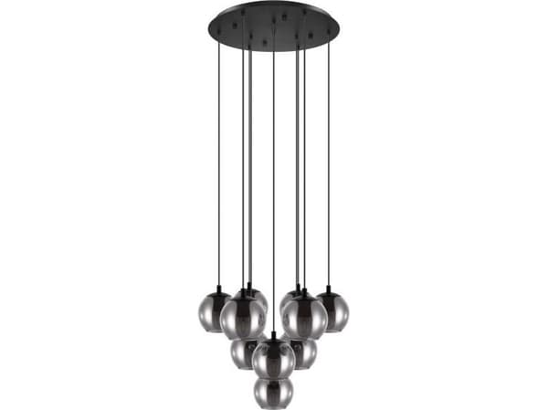 EGLO ARISCANI, Fleksibel montering, Sort, Sort, Glass, Stål, Innendørs, IP20