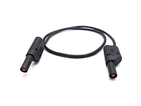 Mueller Electric 22.421-2M-0 Prøveledning Bananstik 4 mm Bananstik 4 mm 2 m Sort 1 stk