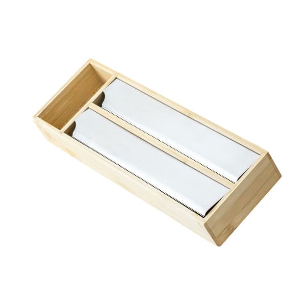 Olsen Home - Foil Cutter Double - Bamboo - 40 x 13.5 x 5.5 cm